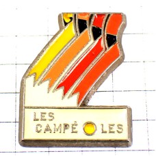 お買得ピンバッジ・ピンズ・暖色系のライン線