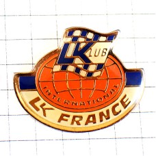 ピンバッジ・チェッカーフラッグ旗インターナショナルLKフランス LK-FRANCE ピンバッジ・チェッカーフラッグ旗インターナショナルLKフランス LK-FRANCE
