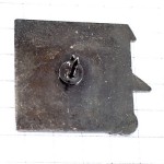 ピンバッジ・方眼紙と折り紙の鳥 CALANDRETO ORIGAMI