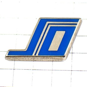 ピンバッジ・アルファベットSO青い文字ブルー
