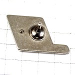 ピンバッジ・アルファベットSO青い文字ブルー