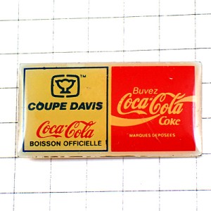 ピンバッジ・テニス大会デビスカップ男子コカコーラ国別対抗デ杯 COUPE-DAVIS COCA-COLA