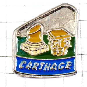 ピンバッジ・カルタゴ古代都市国家チュニジア遺跡ユネスコ世界遺産