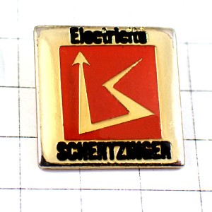 ピンバッジ・上向きの矢印アルファベットＳ