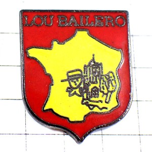 ピンバッジ・民族衣装フランス地図の紋章オーヴェルニュの歌バイレロ LOU-BAILERO FRANCE ピンバッジ・民族衣装フランス地図の紋章オーヴェルニュの歌バイレロ LOU-BAILERO FRANCE