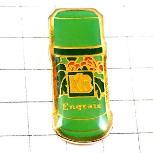 ピンバッジ・緑のボトル芳香剤 KB ENGRAIS FRANCE