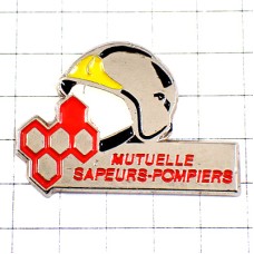 ピンバッジ・消防士のヘルメット蜂の巣ミツバチ