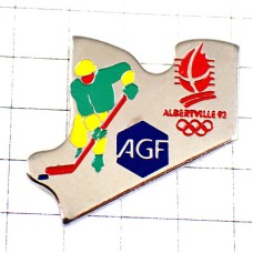 ピンバッジ・アイスホッケー五輪選手アルベール冬季オリンピック/AGFビンテージ中古品 AGF  ALBERTVILLE-1992 SAVOIE FRANCE