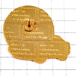 ピンバッジ・青い車ブルー歯車