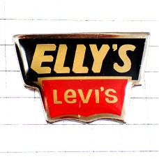 ピンバッジ・リーバイス服ジーンズ赤いロゴとエリーズ ELLY-S LEVIS