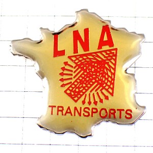 ピンバッジ・矢印ＬＮＡ交通フランス地図型