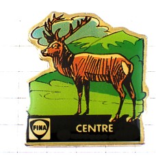 ピンバッジ・大きな角の鹿シカしか DEER CENTRE REGION FRANCE ピンバッジ・大きな角の鹿シカしか DEER CENTRE REGION FRANCE
