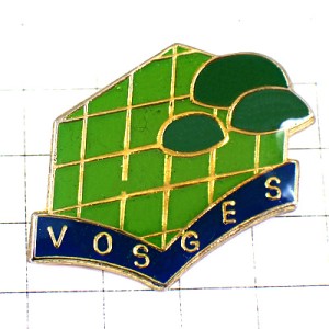 ピンバッジ・グリーン緑の木ヴォージュ県 VOSGES DEPARTEMENT FRANCE