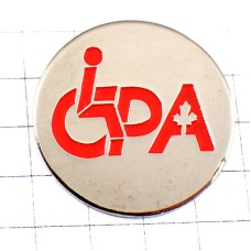 ピンバッジ・ハンディキャップ車椅子カナダ国旗カエデのマーク楓 HANDICAP CANADA CPA