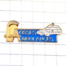 ピンバッジ・救急車アルファベットＦＡ青いマーク