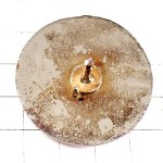 ピンバッジ・シャンパーニュ酒シャンパン葡萄酒グラス一杯