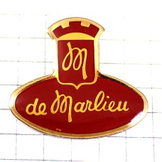 ピンバッジ・Ｍ筆記体チョコレート会社アルファベット