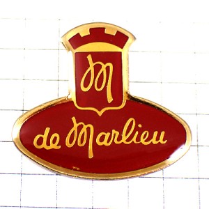 ピンバッジ・M筆記体チョコレート会社アルファベット ピンバッジ・M筆記体チョコレート会社アルファベット