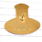 ピンバッジ・M筆記体チョコレート会社アルファベット ピンバッジ・M筆記体チョコレート会社アルファベット