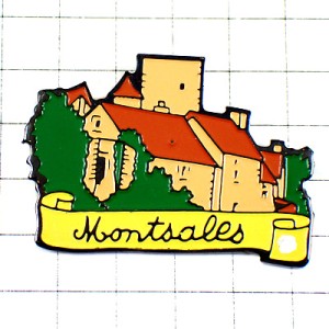 ピンバッジ・モンサレ古い家の風景 ピンバッジ・モンサレ古い家の風景