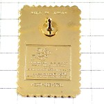 ピンバッジ・茶色い犬アメリカ郵便局の切手型ＬＯＶＥラブ