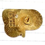 ピンバッジ・献血の滴くん黄色い帽子と手袋