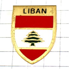 ピンバッジ・レバノン杉みどりの木の紋章 CEDAR LEBANON FLAG