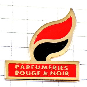 ピンバッジ・赤と黒の香水パルファム