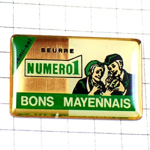 ピンバッジ・バター乳製品ナンバーワン１