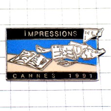 ピンバッジ・カンヌの印刷物1991本や新聞雑誌