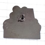 ピンバッジ・赤いスクーター二輪バイク２台オートバイ黄色いマフラー二人