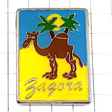 ピンバッジ・モロッコのザゴラ駱駝ラクダやしの木 CAMEL ZAGORA MOROCCO