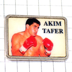 ピンバッジ・フランスのボクサー欧州チャンピオン優勝ボクシング選手