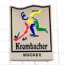 ピンバッジ・アイスホッケー選手クロンバッハ酒ビール独ドイツ HOCKEY KROMBACHER BEER GERMANY