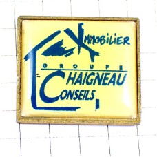 ピンバッジ・青い家ブルー不動産