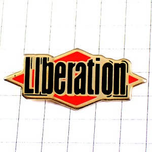 ピンバッジ・新聞リベラシオン紙 LIBERATION
