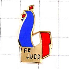 ピンバッジ・フランス柔道協会ニワトリ雄鶏トリコロール青白赤の国鳥 FEDERATION-FRANCAISE-DE-JUDO FF-JUDO FRANCE ピンバッジ・フランス柔道協会ニワトリ雄鶏トリコロール青白赤の国鳥 FEDERATION-FRANCAISE-DE-JUDO FF-JUDO FRANCE