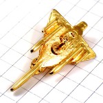 ピンバッジ・金色の戦闘機ミラージュ飛行機ゴールド立体型 MIRAGE DASSAULT FRANCE