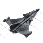 ピンバッジ・黒い飛行機ラファール立体型戦闘機ダッソー社 DASSAULT RAFALE FRANCE