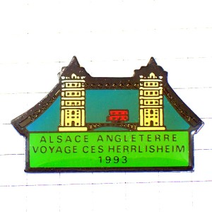 ピンバッジ・アルザスとイギリスの旅ロンドンブリッジ英国UK LONDON BRIDGE TAMISE ENGLAND