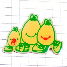 ピンバッジ・卵型の親子ベビー赤ちゃんオシャブリ