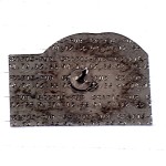 ピンバッジ・サントマクシム白いヨット帆船ボート黄色い橋