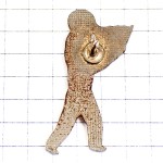 ピンバッジ・サッカーワールドカップ大会イタリア審判チャオ国旗 ITALIA FLAG WORLD-CUP-1990 ITALY CIAO ARBITRE