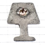 ピンバッジ・ランプ明かり銀色ピューター製