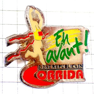 ピンバッジ・ランナー陸上選手ゴール優勝