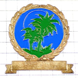 ピンバッジ・ヤシの木２本