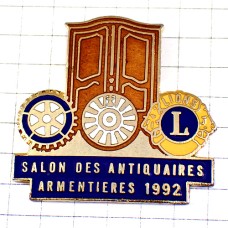 ピンバッジ・ロータリークラブ歯車ライオンズクラブＬアンティーク家具 LIONS-CLUB ROTARY ARMENTIERES