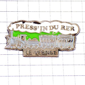 ピンバッジ・蒸気機関車トレイン鉄道 LE-VESINET PARIS FRANCE