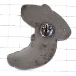 ピンバッジ・ソンブレロ帽子のクロワッサンくんメキシコ