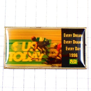 ピンバッジ・USAトゥデイ新聞紙スポーツ自転車レース写真